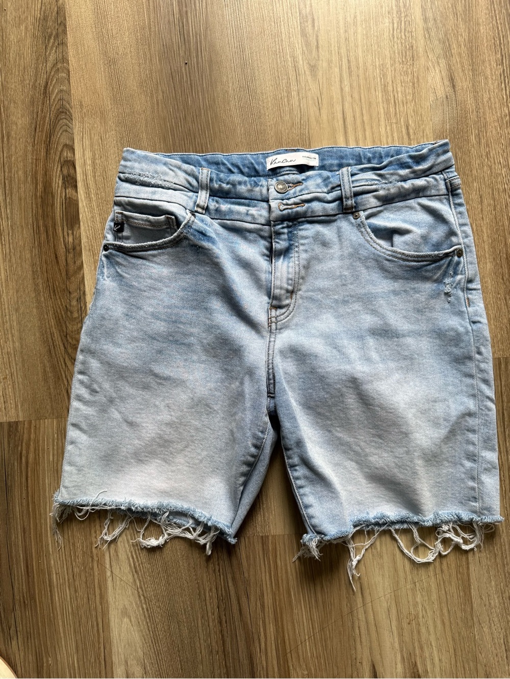 KanCan Light Blue Distressed Denim Jean Shorts
